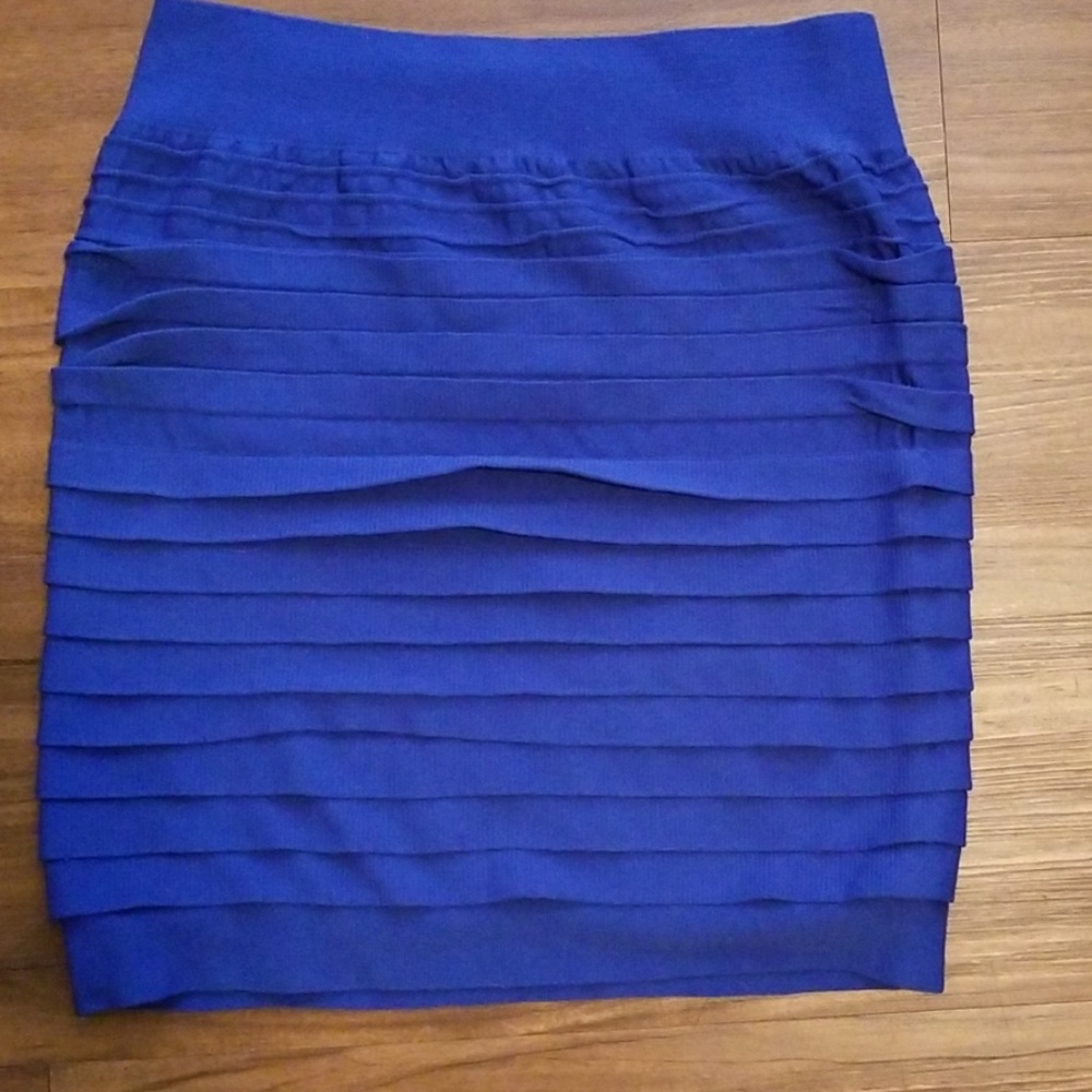 Blue mini skirt